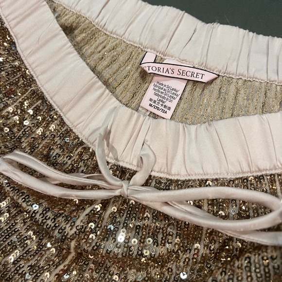 Victoria’s Secret intimates gold sequin pajama shorts - Picture 2 of 4